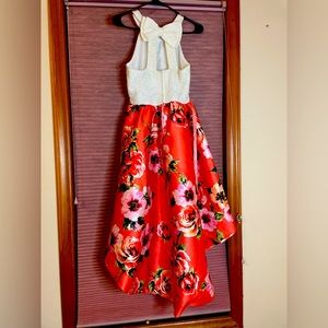 Rare Editions Dress Floral High Low